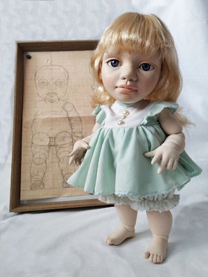 Мастер-класс "Шарнирная кукла. Лицо"
