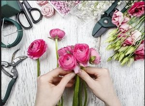 Курс флористики для начинающих - букет из одного цветка